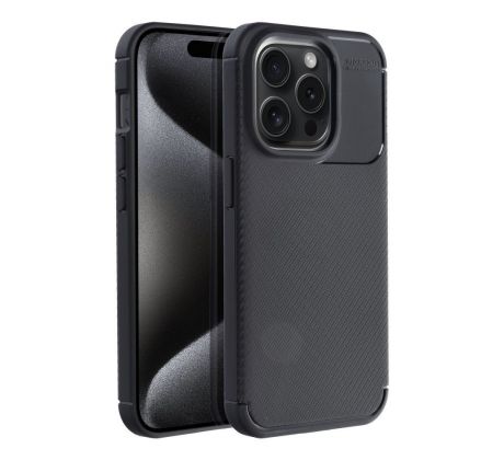 CARBON PREMIUM Case  iPhone 15 Pro cerný