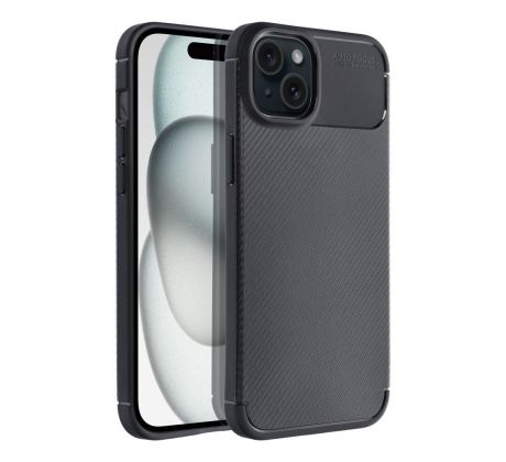 CARBON PREMIUM Case  iPhone 15 Plus cerný