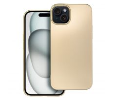 METALLIC Case  iPhone 15 Plus Plus zlatý