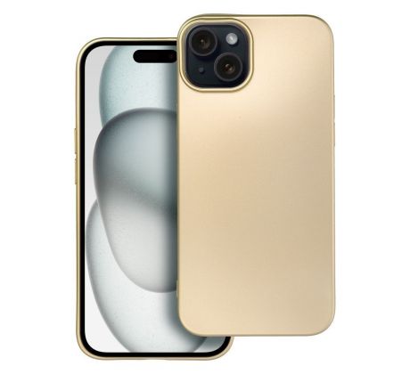 METALLIC Case  iPhone 15 Plus Plus zlatý