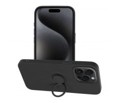 SILICONE RING Case  iPhone 15 Pro Max cerný