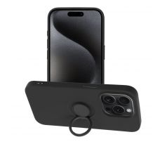 SILICONE RING Case  iPhone 15 Pro cerný