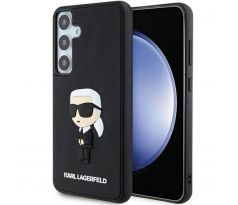 Original   KARL LAGERFELD KLHCS24M3DRKINK  SASMSUNG S24 Plus (3D RUBBER IKONIK NFT) cerný