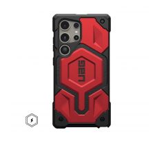 ( UAG ) Urban Armor Gear Monarch Pro   Samsung Galaxy S24 Ultra 5G with magnet crimson