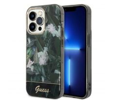 GUESS   iPhone 14 Pro GUHCP14LHGJGHA (jungle collection) zelený