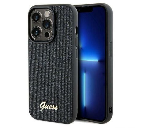 GUESS   iPhone 14 Pro GUHCP14LPMSDGSK (Disco Metal Script) cerný