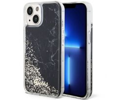 GUESS   iPhone 13 / 14 / 15 GUHCP14SLCSGSGK (Liquid Glitter Marble) cerný