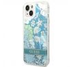 GUESS   iPhone 13 / 14 / 15 GUHCP14SLFLSN (Flower Liquid Glitter) zelený