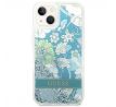 GUESS   iPhone 13 / 14 / 15 GUHCP14SLFLSN (Flower Liquid Glitter) zelený