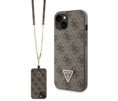 GUESS   iPhone 13 / 14 / 15 GUHCP14SP4TDSCPW (Crossbody 4G Metal Logo) hnedý