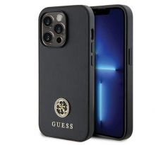 GUESS   iPhone 15 Pro GUHCP15LPS4DGPK (Strass Metal Logo) cerný