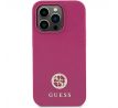 GUESS   iPhone 15 Pro GUHCP15LPS4DGPP (Strass Metal Logo) ružový