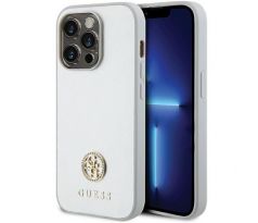 GUESS   iPhone 15 Pro GUHCP15LPS4DGPS (Strass Metal Logo) stríbrný