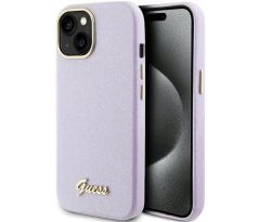 GUESS   iPhone 13 / 14 / 15 GUHCP15SPGMCSL (Glitter Glossy Script) lilac