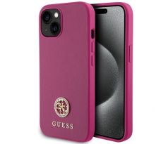 GUESS   iPhone 13 / 14 / 15 GUHCP15SPS4DGPP (Strass Metal Logo) ružový