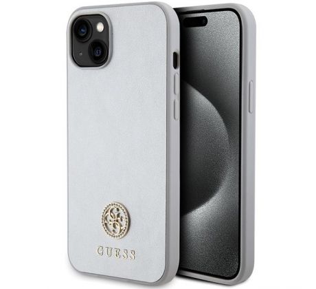 GUESS   iPhone 13 / 14 / 15 GUHCP15SPS4DGPS (Strass Metal Logo) stríbrný