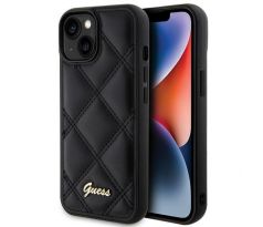GUESS   iPhone 13 / 14 / 15 GUHCP15SPSQSQSK (Quilted Metal Logo) cerný