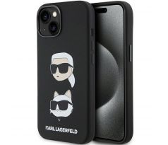 Original   KARL LAGERFELD KLHCP15MSDHKCNK  iPhone 15 Plus (Silicone KC / cerný)