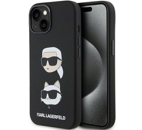 Original   KARL LAGERFELD KLHCP15MSDHKCNK  iPhone 15 Plus (Silicone KC / cerný)