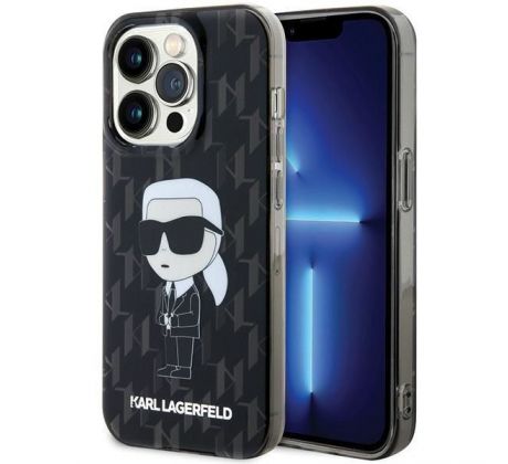 Original   KARL LAGERFELD KLHCP15LHNKMKLK  iPhone 15 Pro (Ikonik Monogram / cerný)