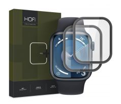 OCHRANNÉ HYBRIDNÍ SKLO HOFI HYBRID PRO+ 2-PACK APPLE WATCH 7 / 8 / 9 (45 mm) BLACK