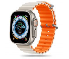 ŘEMÍNEK TECH-PROTECT ICONBAND PRO APPLE WATCH 4 / 5 / 6 / 7 / 8 / 9 / SE / ULTRA 1 / 2 (42 / 44 / 45 / 49 mm) STARLIGHT/ORANGE