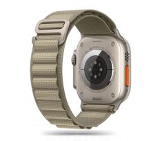 ŘEMÍNEK TECH-PROTECT NYLON PRO APPLE WATCH 4 / 5 / 6 / 7 / 8 / 9 / SE / ULTRA 1 / 2 (42 / 44 / 45 / 49 mm) TITANIUM/OLIVE