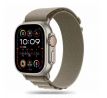 ŘEMÍNEK TECH-PROTECT NYLON PRO APPLE WATCH 4 / 5 / 6 / 7 / 8 / 9 / SE / ULTRA 1 / 2 (42 / 44 / 45 / 49 mm) TITANIUM/OLIVE