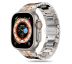 ŘEMÍNEK TECH-PROTECT STAINLESS LINE APPLE WATCH 4 / 5 / 6 / 7 / 8 / 9 / SE / ULTRA 1 / 2 (42 / 44 / 45 / 49 mm) TITANIUM/ORANGE