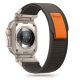 ŘEMÍNEK TECH-PROTECT NYLON DELTA APPLE WATCH 4 / 5 / 6 / 7 / 8 / 9 / SE / ULTRA 1 / 2 (42 / 44 / 45 / 49 mm) BLACK/ORANGE