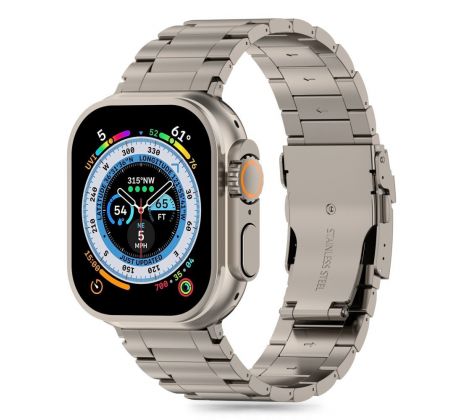 TECH-PROTECT STAINLESS PRO APPLE WATCH 4 / 5 / 6 / 7 / 8 / 9 / SE / ULTRA  1 / 2 (42 / 44 / 45 / 49 mm) TITANIUM