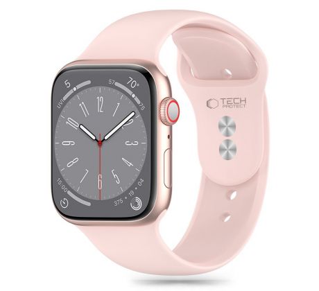 TECH-PROTECT SILICONE APPLE WATCH 4 / 5 / 6 / 7 / 8 / 9 / SE (38 / 40 / 41 mm) LIGHT PINK