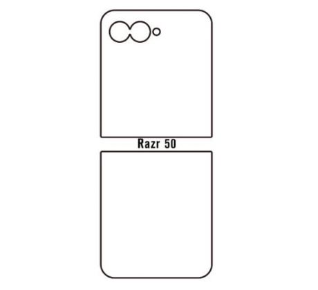 Hydrogel - zadní ochranná fólie - Motorola Razr 50 