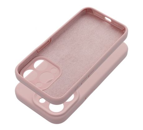 Case SILICONE 2mm  iPhone 12 sand ružový