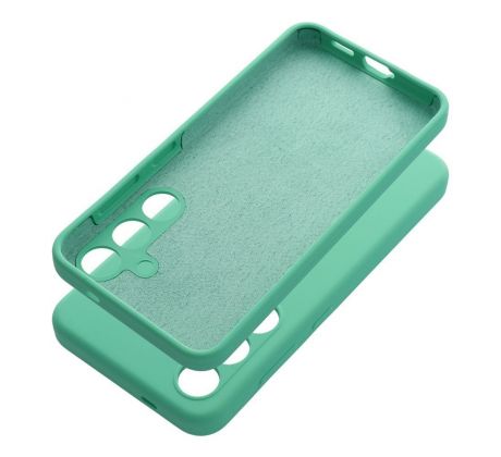 Case SILICONE 2mm  Samsung Galaxy A05S slabomodrý tyrkysový mentolový