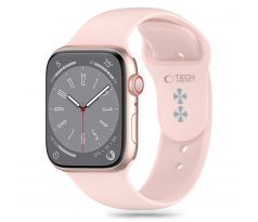 ŘEMÍNEK TECH-PROTECT SILICONE APPLE WATCH 4 / 5 / 6 / 7 / 8 / 9 / SE / ULTRA 1 / 2 (42 / 44 / 45 / 49 mm) LIGHT PINK