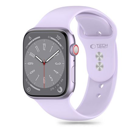 ŘEMÍNEK TECH-PROTECT SILICONE APPLE WATCH 4 / 5 / 6 / 7 / 8 / 9 / SE / ULTRA 1 / 2 (42 / 44 / 45 / 49 mm) ELEGANT PURPLE