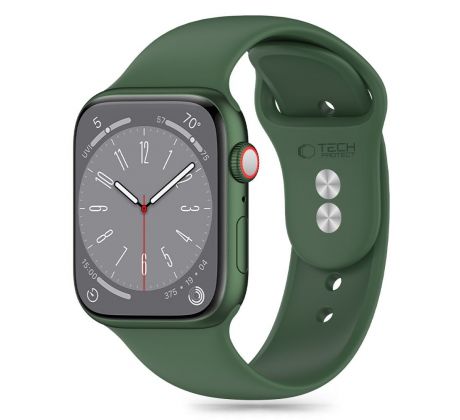 ŘEMÍNEK TECH-PROTECT SILICONE APPLE WATCH 4 / 5 / 6 / 7 / 8 / 9 / SE / ULTRA 1 / 2 (42 / 44 / 45 / 49 mm) OLIVE