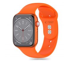 ŘEMÍNEK TECH-PROTECT SILICONE APPLE WATCH 4 / 5 / 6 / 7 / 8 / 9 / SE / ULTRA 1 / 2 (42 / 44 / 45 / 49 mm) BRIGHT ORANGE