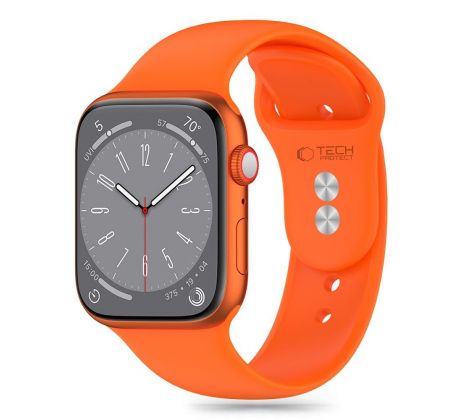 ŘEMÍNEK TECH-PROTECT SILICONE APPLE WATCH 4 / 5 / 6 / 7 / 8 / 9 / SE / ULTRA 1 / 2 (42 / 44 / 45 / 49 mm) BRIGHT ORANGE