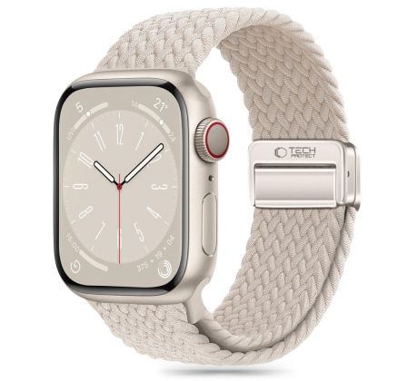 ŘEMÍNEK TECH-PROTECT NYLONMAG APPLE WATCH 4 / 5 / 6 / 7 / 8 / 9 / SE / ULTRA 1 / 2 (42 / 44 / 45 / 49 mm) STARLIGHT