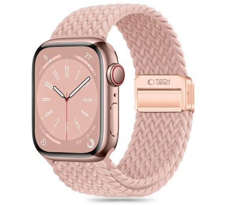 ŘEMÍNEK TECH-PROTECT NYLONMAG APPLE WATCH 4 / 5 / 6 / 7 / 8 / 9 / SE / ULTRA 1 / 2 (42 / 44 / 45 / 49 mm) DUSTY ROSE