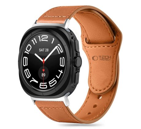 ŘEMÍNEK TECH-PROTECT LEATHERFIT SAMSUNG GALAXY WATCH ULTRA (47 mm) BROWN