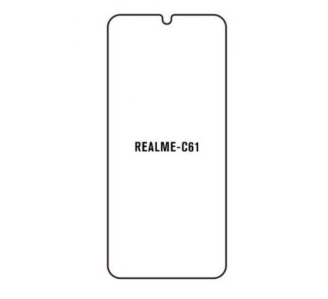 Hydrogel - ochranná fólie - Realme C61 (case friendly) 