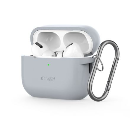 KRYT TECH-PROTECT SILICONE HOOK APPLE AirPODS PRO 1 / 2 CRAYON GREY