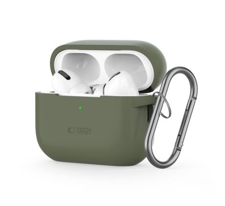 KRYT TECH-PROTECT SILICONE HOOK APPLE AirPODS PRO 1 / 2 OLIVE GREEN