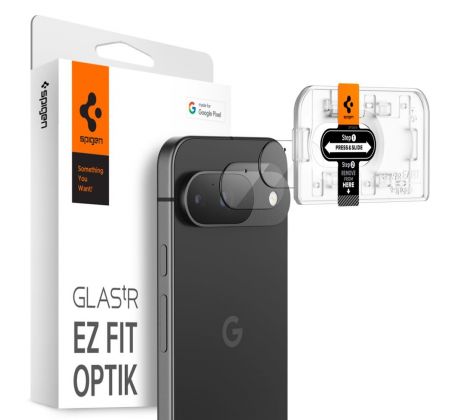 OCHRANA FOTOAPARÁTU SPIGEN OPTIK.TR ”EZ FIT” CAMERA PROTECTOR 2-PACK GOOGLE PIXEL 9 CRYSTAL CLEAR