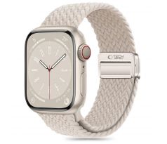 ŘEMÍNEK TECH-PROTECT NYLONMAG APPLE WATCH 4 / 5 / 6 / 7 / 8 / 9 / SE (38 / 40 / 41 mm) NATURAL TITANIUM