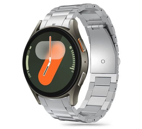 ŘEMÍNEK TECH-PROTECT STAINLESS SAMSUNG GALAXY WATCH 4 / 5 / 5 PRO / 6 / 7 / FE SILVER