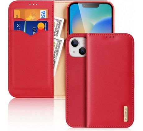 DUX DUCIS wallet  HIVO  iPhone 15 cervený